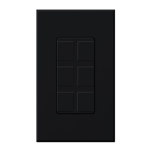 Lutron Nova T wall plate in Black