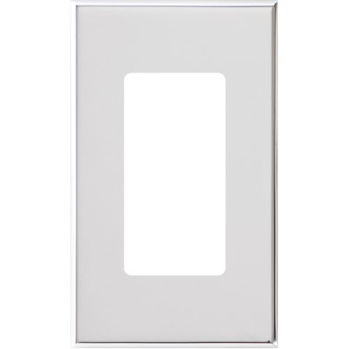 Lutron Nova T wall plate in Bright Chrome