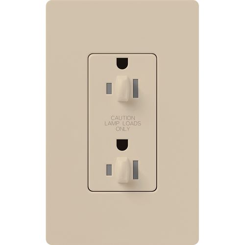 Lutron Architectural 20 A tamper-resistant duplex receptacle in Taupe