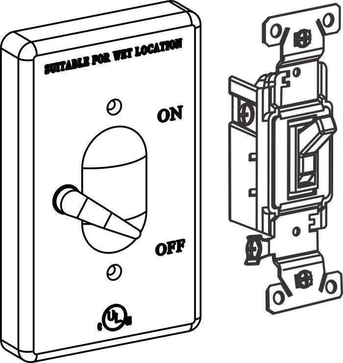 Orbit 1-Gang Switch Weatherproof Cover White 1CA-SW-20A-W - SKU 1CASW20W