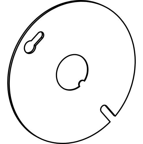 Orbit 3-1/2 in Round Steel Blank Cover with 1/2 in KO 3RBC-K - SKU 3RBCK