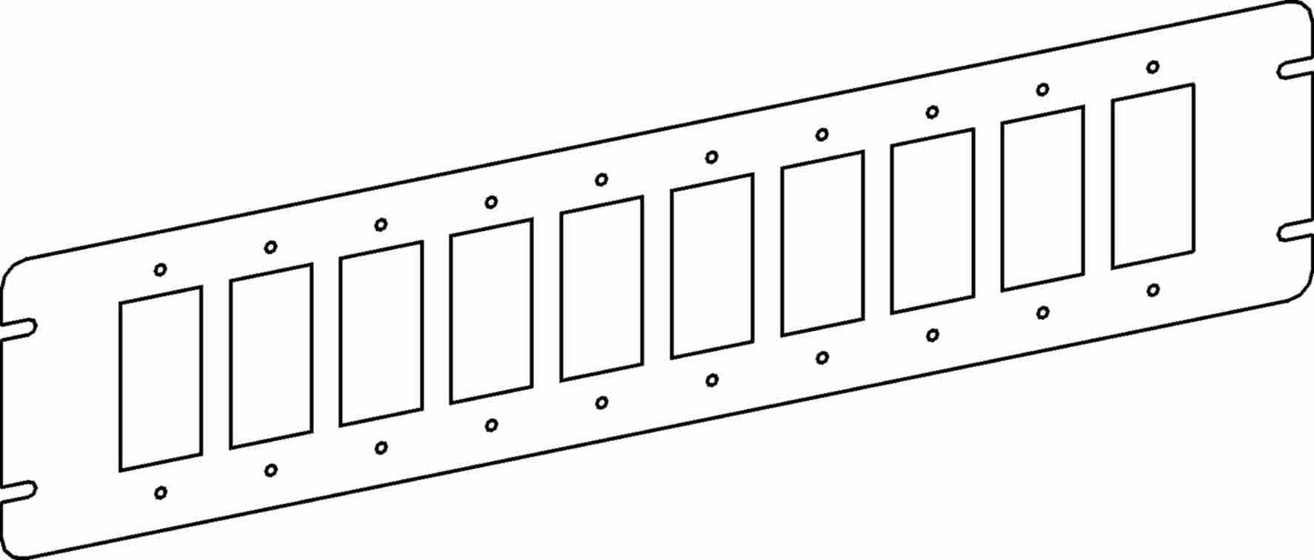 Orbit 10-Gang GFCI / Decorators Switch Box Cover 4M10-GFI