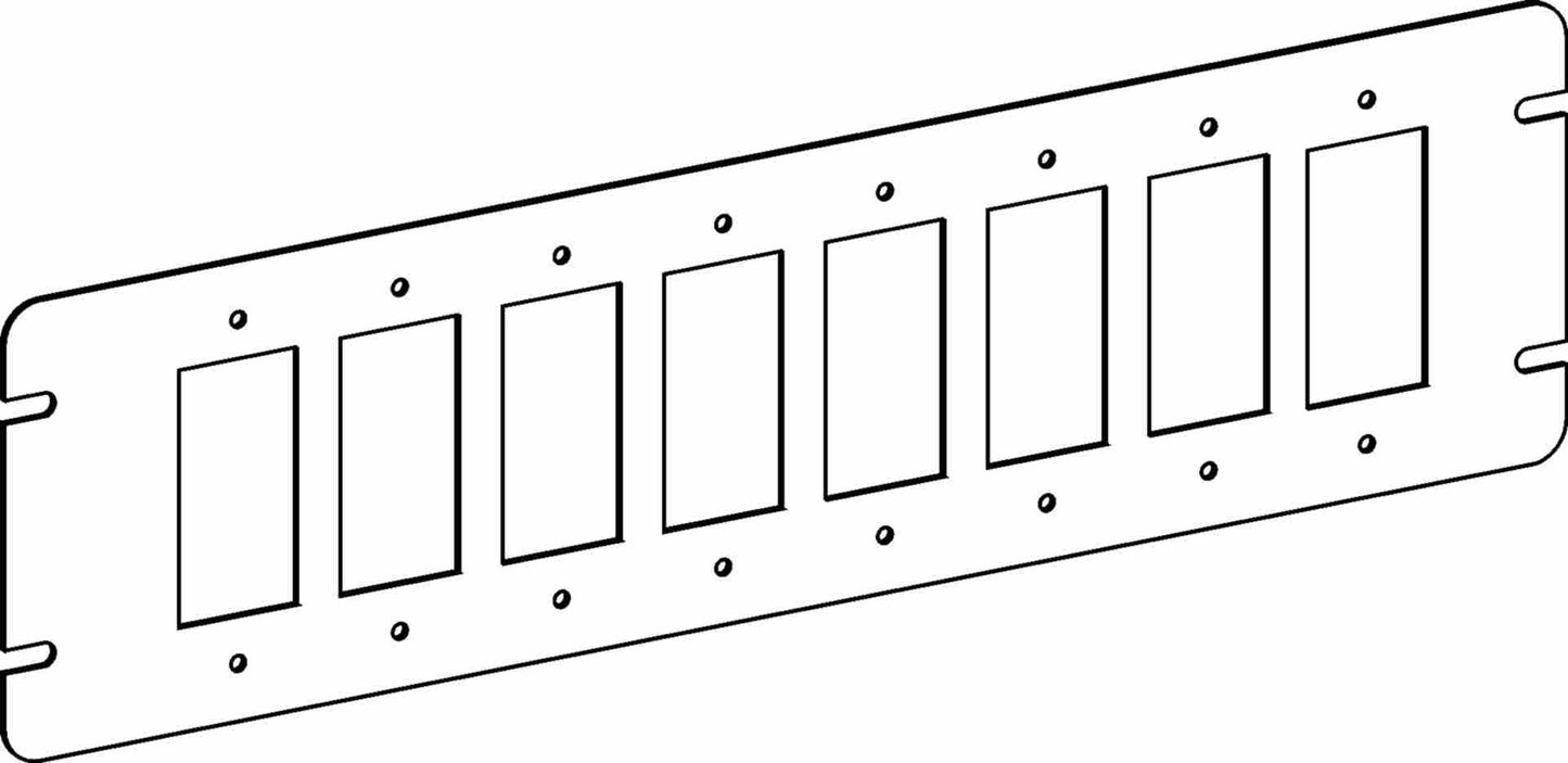 Orbit 8-Gang GFCI / Decorators Switch Box Cover 4M8-GFI