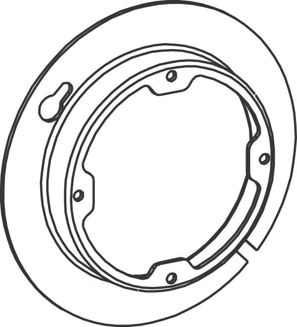 Orbit 4-5/16 in 4O Octagon Box Cover 5/8 in Raised Open Center 4R058X