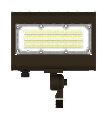 Orbit LED Adjustable Wattage/CCT Flood Light 15W-50W Kn 120-277V Bronze AWCLFL750WKN
