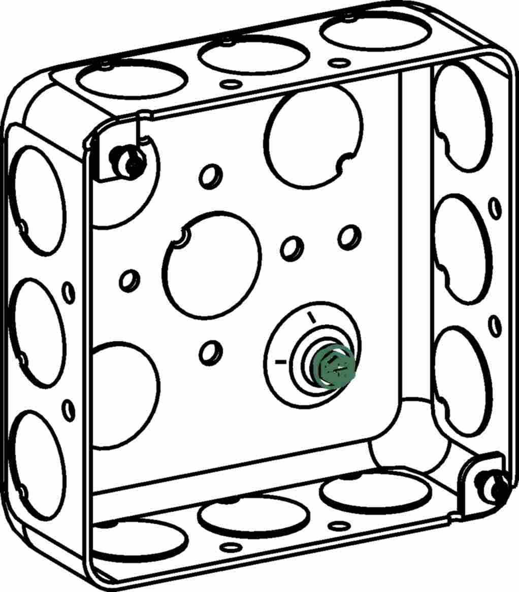 Orbit 4S Square Box Format 1-1/2 in 4S Drawn Steel Box D4SB-50