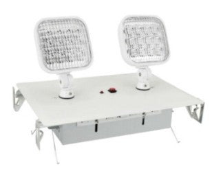 Orbit Twohead Recestainless Steel LED Emergency Light Black Housing EL2LRB