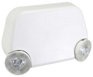 Orbit Twohead Spr Micro LED Emergency Lght Rnd Heads White Housing, Remote Capable EL2SMLWRC
