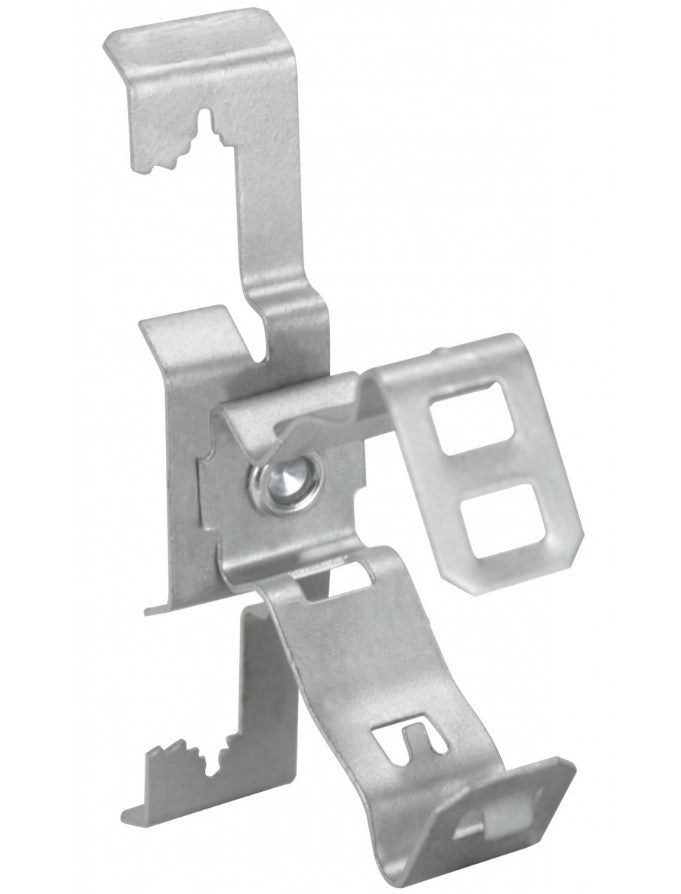 Orbit Conduit to Flange Clip, Side Mount 1/2 in - 3/4 in EMT, 1/8 in - 1/4 in Flange Snap-Close F812M24SM