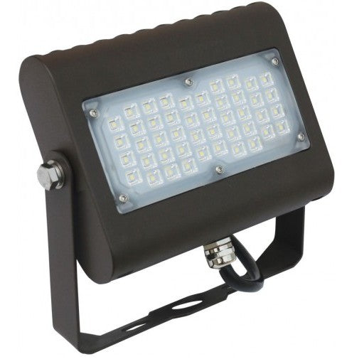 Orbit LFL 7 Slim LED Flood Light with Trunnion 15W 120-277V 5000K Bronze LFL715WCWT