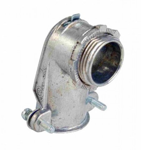 Orbit Zinc 90D Angle Flex Squeeze Connector 3/8 in OF643