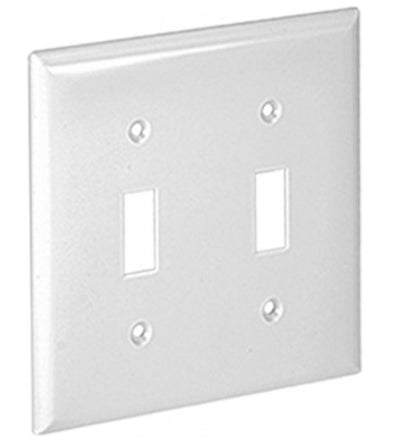 Orbit 2G Wall Plate Switch White OP2W