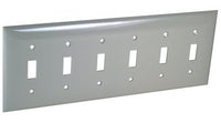 Orbit 6G Wall Plate Switch White OP6W