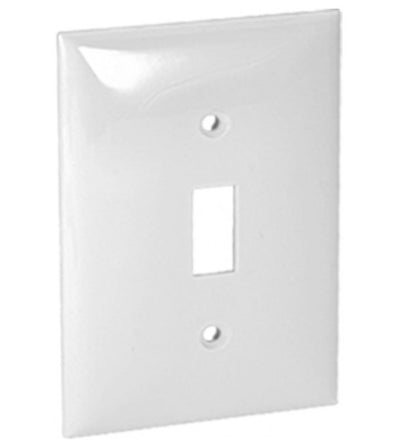Orbit Jumbo 1G Wall Plate Switch White OPJ1W