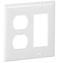 Orbit Midi 2G Wall Plate Dplxgfi White OPM826W