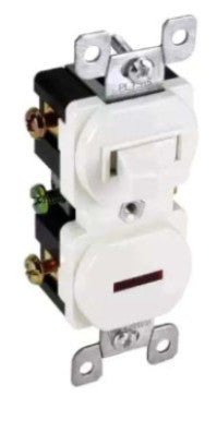 Orbit 15A Sp Stack Switch Pilot Lt. White PLTS15W