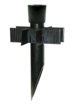 Orbit 2" X 15.5" PVC Post with Aluminum Cap Black PP2ABK
