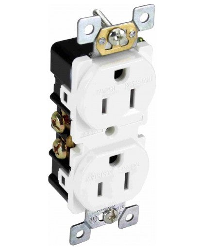 Orbit 15A Tamper Resistant Duplex Rec. White R15TRSW