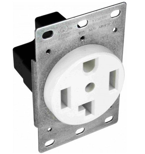 Orbit 30A 3P 4W 125250V Dryer Rec. White R304W