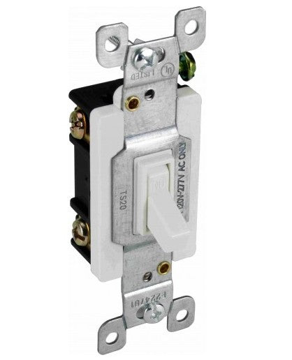 Orbit 20A Sp Comm. Toggle Switch White TS20W
