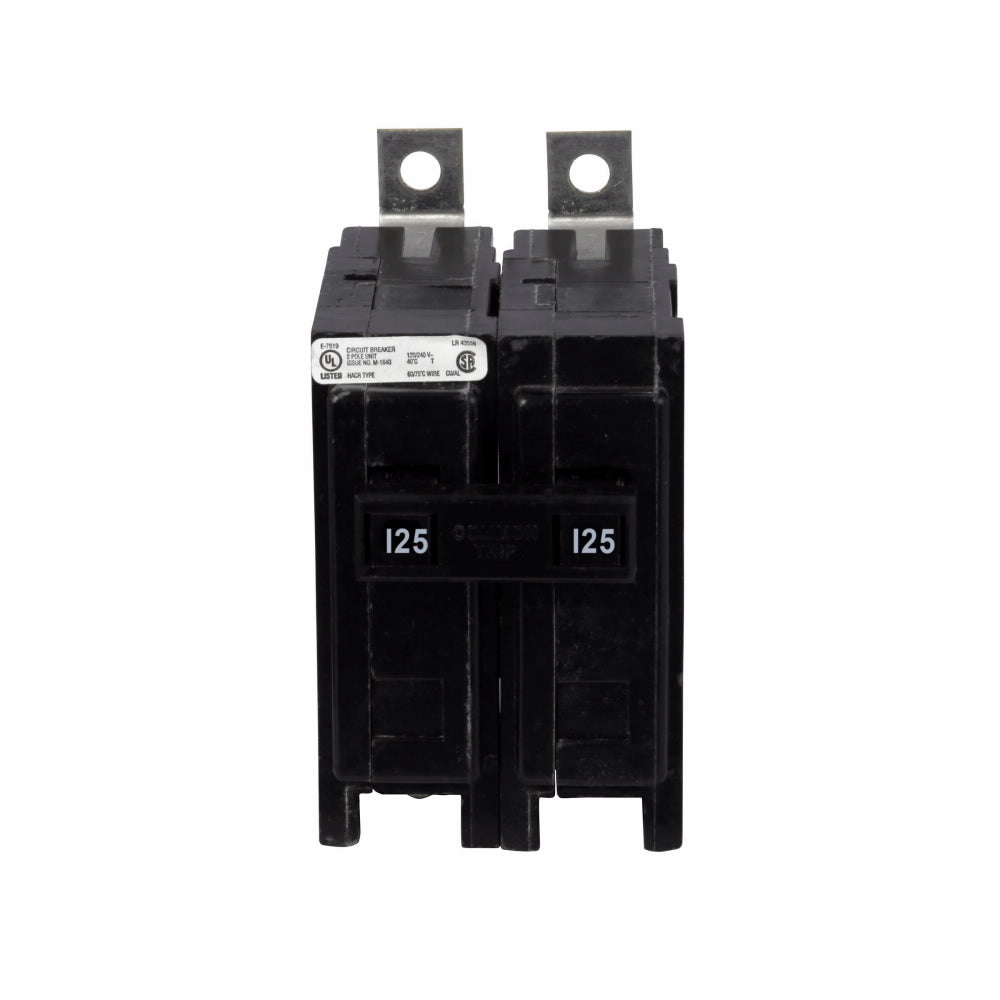 Cutler Hammer 125A 120/240V 2-Pole Quicklag Thermal Magnetic Circuit Breaker Bolt-On 22kAIC