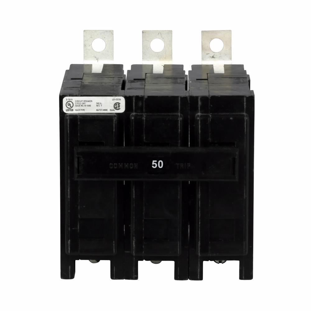 Cutler Hammer 50 Amp 240 Volt 3 Pole QBHW Frame Bolt-On Circuit Breaker