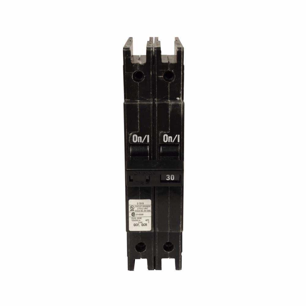 Cutler Hammer 30A 2-Pole 120/240V Thermal Magnetic Circuit Breaker QCF Frame