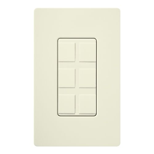 Lutron Claro wall plate in Biscuit