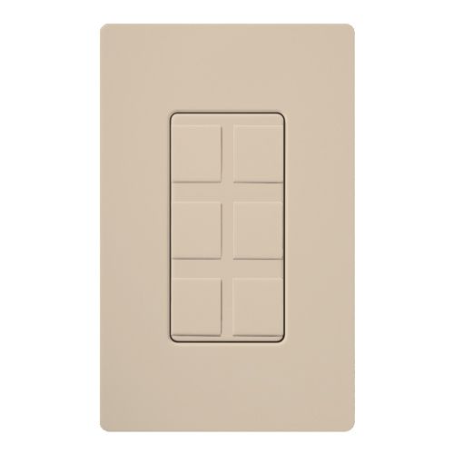 Lutron Claro wall plate in Taupe