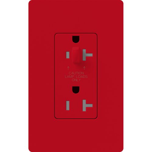 Lutron Claro 15 A tamper-resistant duplex receptacle in Hot