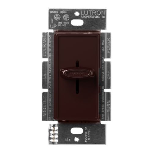 Lutron Skylark 3-speed fan control in Brown