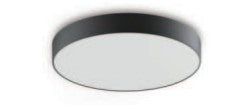 Westgate FEL-R10-TRM-BK LED flush mount light black