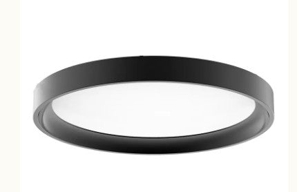 Westgate FMLB-R12-MCT5-REG-BK 24W LED flush mount light 27K/30K/35K/40K/50K black