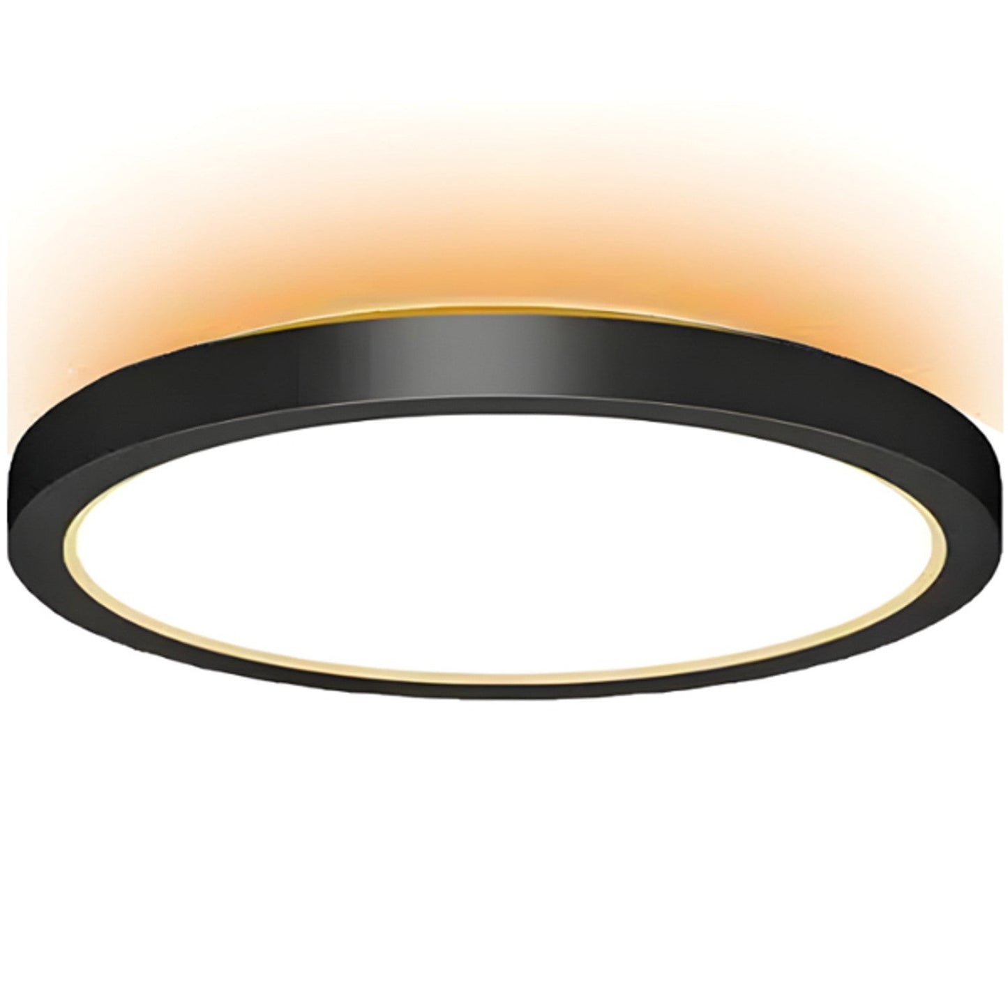 Westgate FMLU-R12-MCT5-BK 25W LED flush mount light 2700K/3000K/3500K/4000K/5000K black