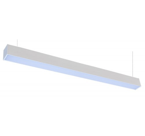 Westgate 4FT 15W/25W 1650LM/2750LM 4000K White Finish LED Architectural Suspended Linear Light SCL-4FT-UD-40W-40K-D