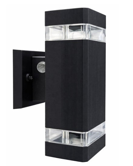 Westgate 12W 840LM 3000K/4000K/5000K Black LED Wall Cylinder Light WMCS4-UDL-CD-MCT-BK-DD-P
