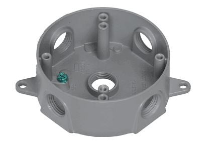 Westgate WRB50-5 round weatherproof electrical box gray (select items available in white and bronze)product features