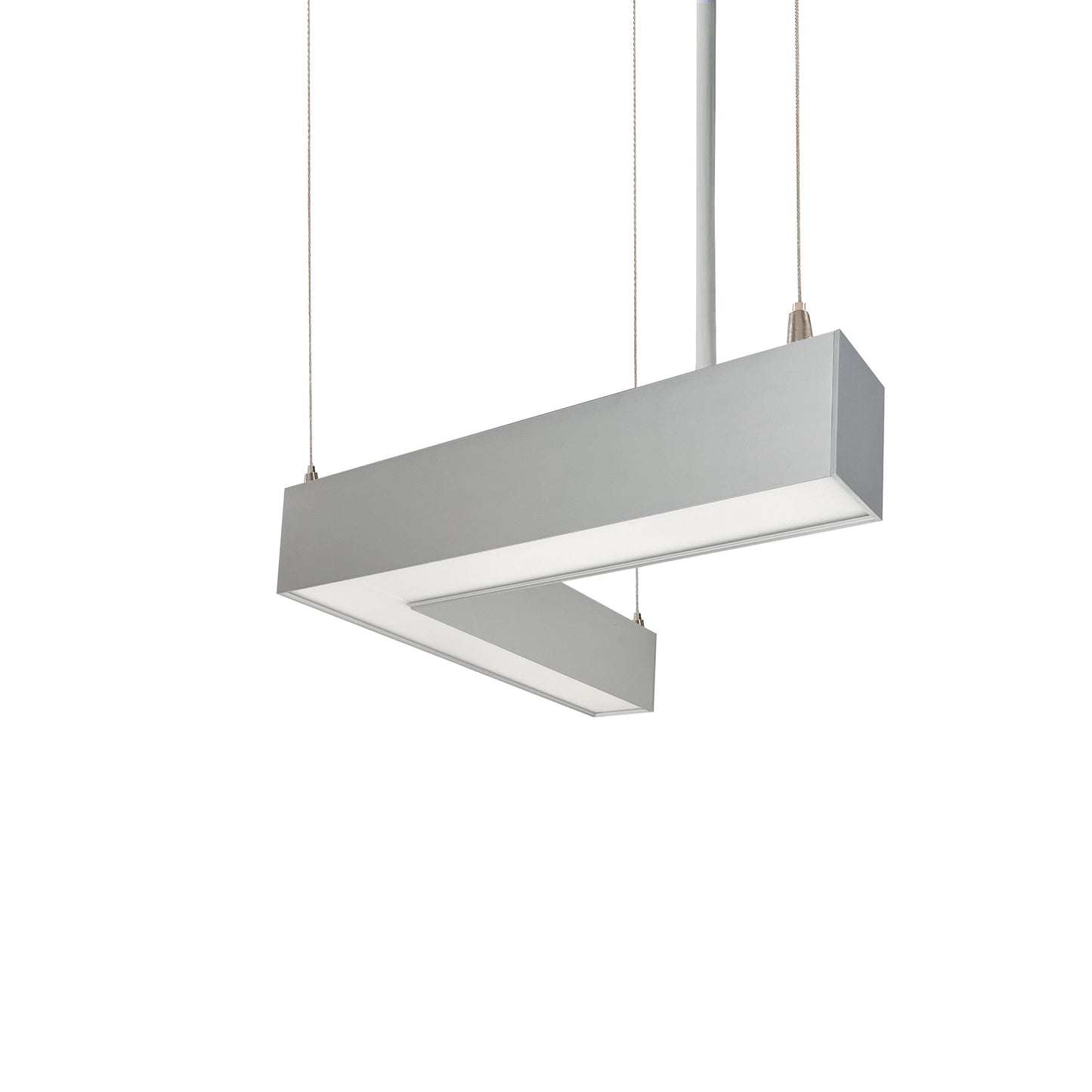 Nora Lighting NLUD-L334W "L" Shaped L-Line LED Indirect/Direct Linear, 3781lm / Selectable CCT, White Finish