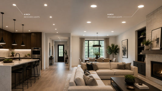 4-inch vs 6-inch Recessed Lights: Which to Choose?