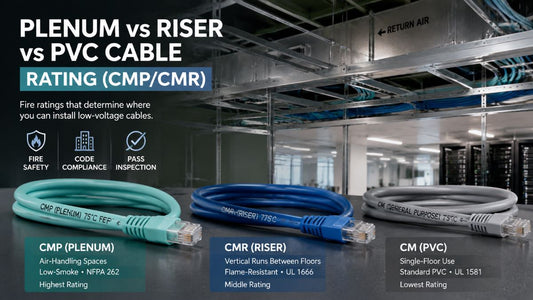 Plenum vs Riser vs PVC Cable Rating (CMP/CMR)