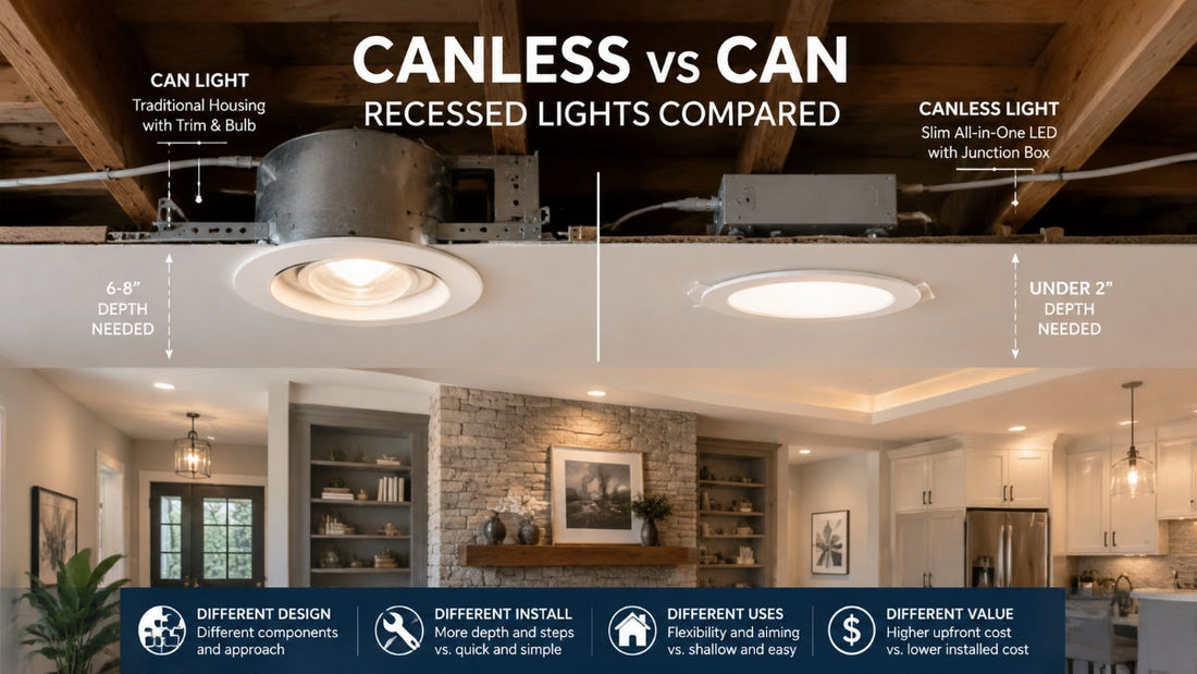 Canless vs Can Recessed Lights Compared