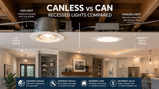 Canless vs Can Recessed Lights Compared