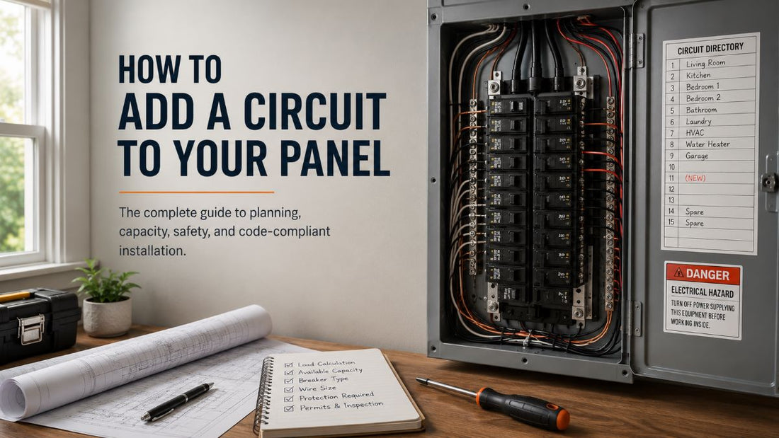How to Add a Circuit to Your Panel