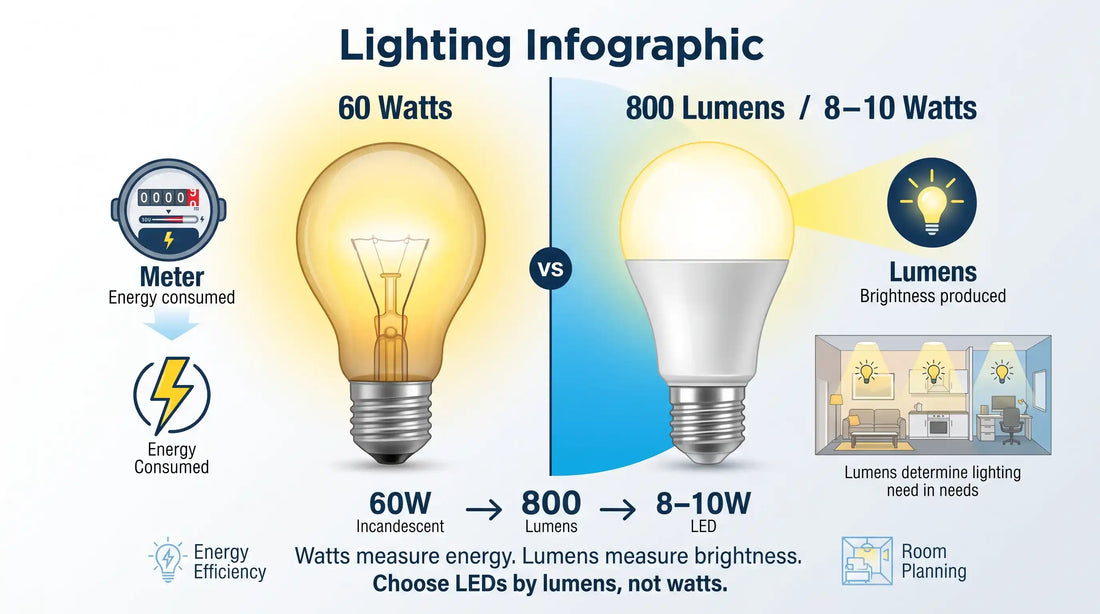 Lumens vs Watts: How to Choose LED Brightness