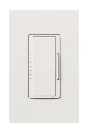 Lutron Maestro 3-wire dimmer switch in Snow White