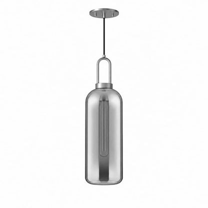Alora Mood Soji Collection PD401606BNSM 1-Light Pendant with Brushed Nickel Steel Hardware, Glass Construction and E26 Type T Bulb Base