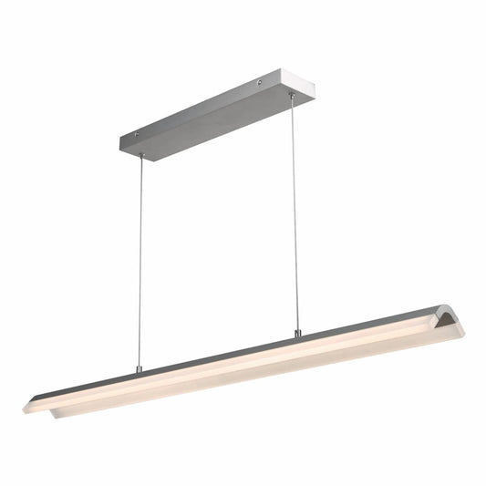 Abra Eros 10001PN curved acrylic twin bar pendant light for modern residential and commercial interior lighting
