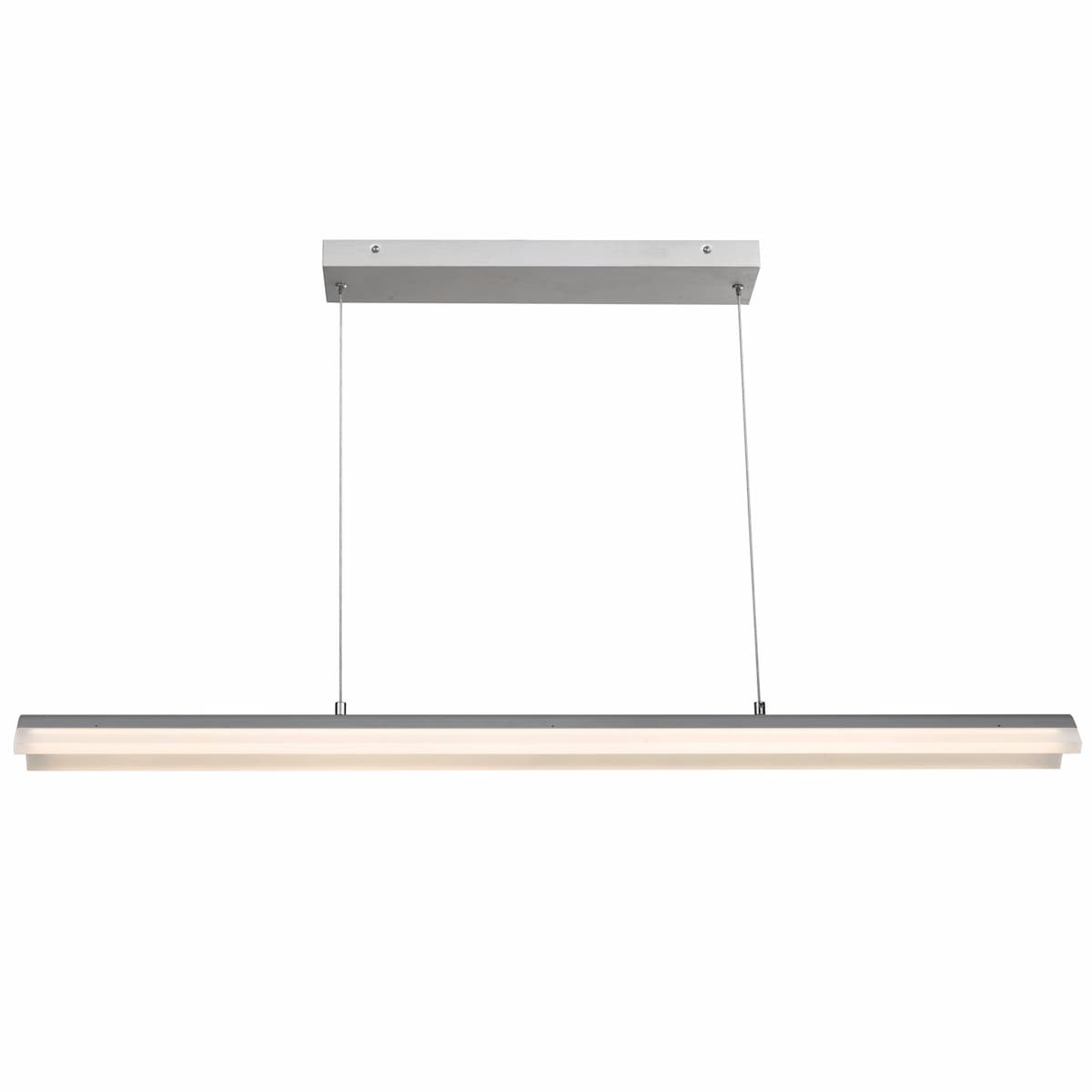 Abra Eros 10001PN contemporary pendant featuring dual curved acrylic light bars for stylish ceiling illumination