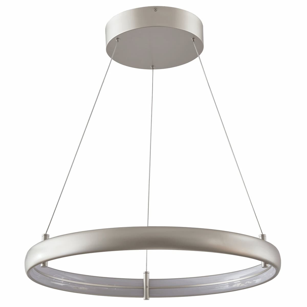 Modern Abra Sling Small pendant fixture with two integrated LED band rings for contemporary statement lighting