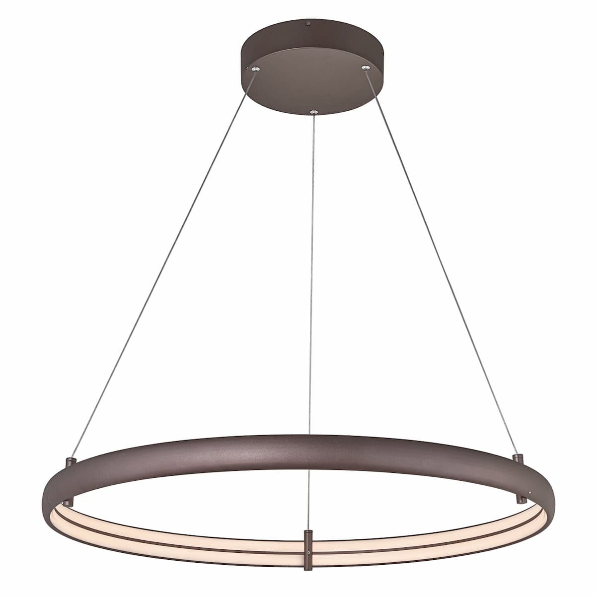 Abra Sling 10008PN Medium dual LED band ring pendant light for modern residential and commercial interior lighting